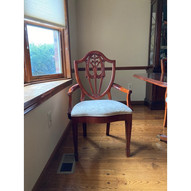 1990s Vintage Bernhardt Dining Room Chairs Set of 8 Chairish