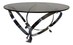 Space Age Glass Coffee Table by Knut Hesterberg for Ronald Schmitt, 1960s