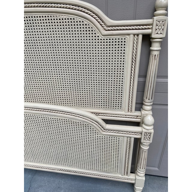 French King Size Cane Headboard and Footboard 2 Pieces Chairish