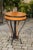 Wood Austrian Biedermeier 1820s Guéridon Side Table with Burl Veneer and Iron Frame For Sale - Image 7 of 10