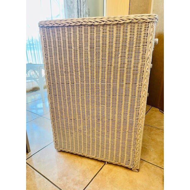 Wicker Desk & Chair, Vintage For Sale - Image 9 of 18