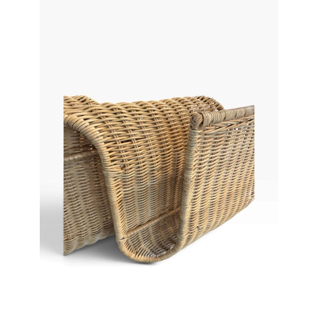Ikea 1990s Vintage Tiby Ikea Wall-Mounted Wicker Magazine Rack by Karl Malmvall For Sale - Image 4 of 10