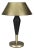 NOIR Blau Table Lamp, Iron with Brass Finish and Black Iron Detail For Sale