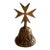 Mid 20th Century Brass Bell With Ornate Base and Maltese Cross For Sale