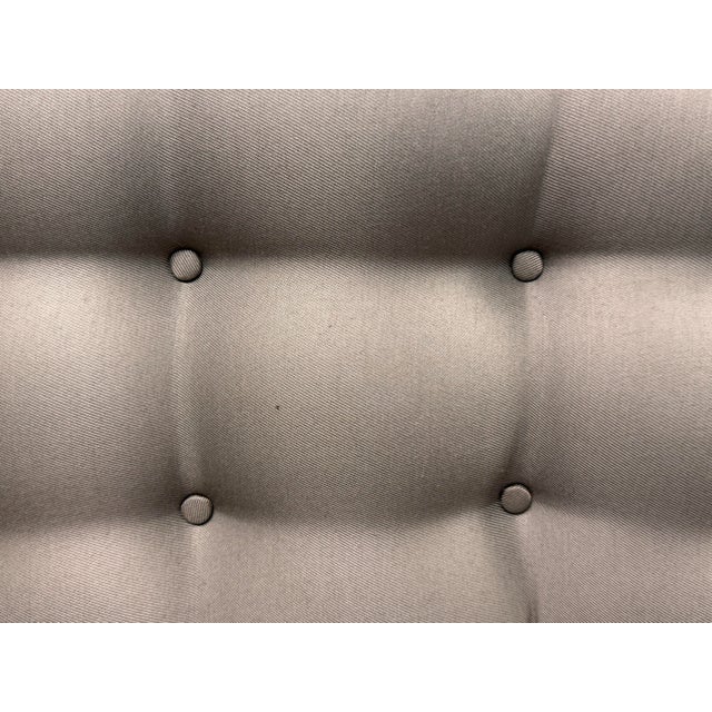 Bespoke Curved Tufted Tuxedo Sofa For Sale - Image 11 of 12