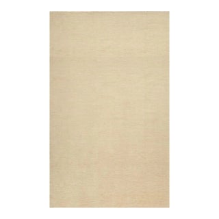 Rug & Kilim’s Contemporary Textural Solid Rug in Beige -11x18'8" For Sale
