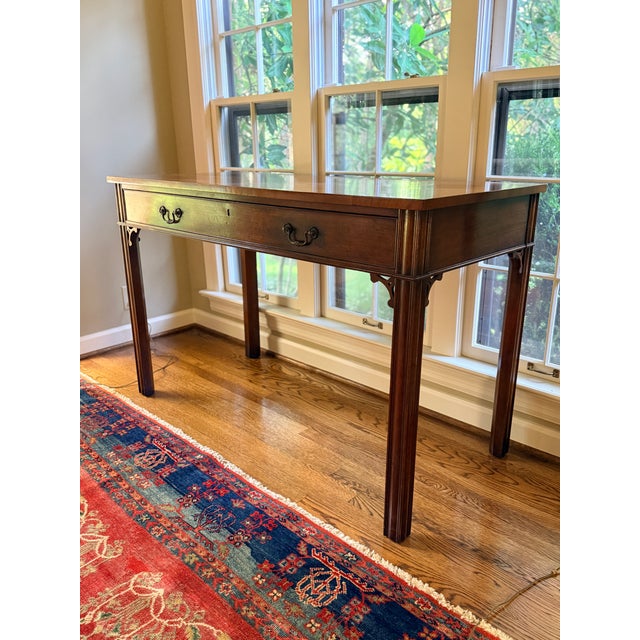 Grand Scale Antique Georgian Library Table For Sale - Image 15 of 17