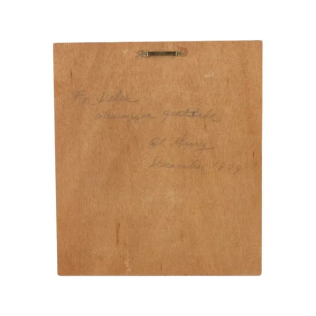 Circa 1999, Vintage Artist Signed Nude Oil Painting of a Woman, on Wood Board, Signed Al Geary For Sale - Image 9 of 10