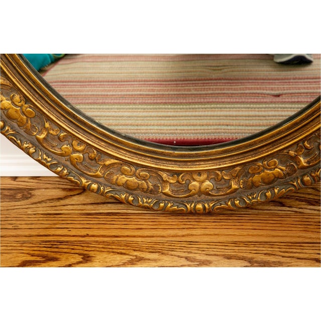 Late 19th Century Antique Gilt Wood Bow and Ribbon Wall Mirror For Sale - Image 5 of 6