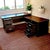 Mad-Men Industrial 1970s Black Metal & Rosewood Laminate L-Shaped Executive Desk With Storage For Sale In Palm Springs - Image 6 of 6