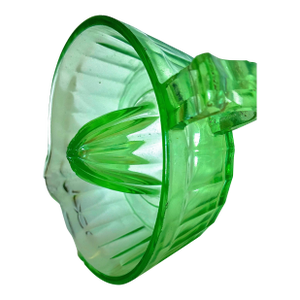 1930s Uranium Glass Juice Reamer