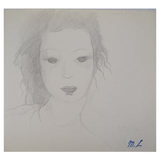 Marie Laurencin, Dreamer, Original Pencil Drawing For Sale