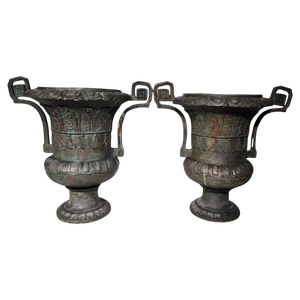 Large Bronze Vases, 1950s, Set of 2