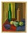 Hugo Olson, Still Life with Bottles and Apples, 1950s, Oil on Canvas, Framed For Sale