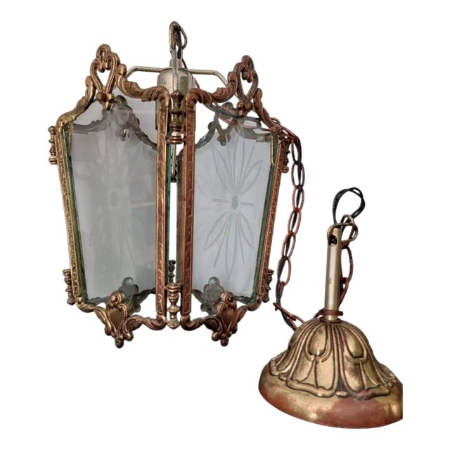 Art Nouveau French Lantern, 1890s For Sale