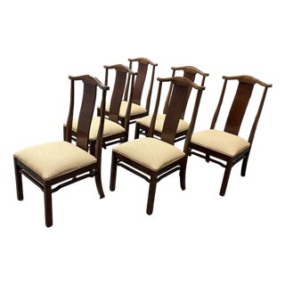 Bernhardt Furniture High Back Dining Chairs, Set of Six For Sale