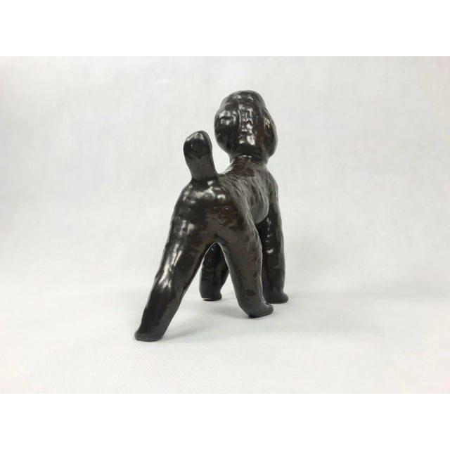 1960s Ceramic Poodle Figurine from Znojmo, 1960s For Sale - Image 5 of 11