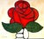 Textile Avi Ben Simhon Monumental Modernist Red Rose Painting For Sale - Image 7 of 14