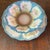 Prussia Plate and Bowl Set Hand Painted Vibrant Blue Border With Gold Accents For Sale - Image 13 of 16
