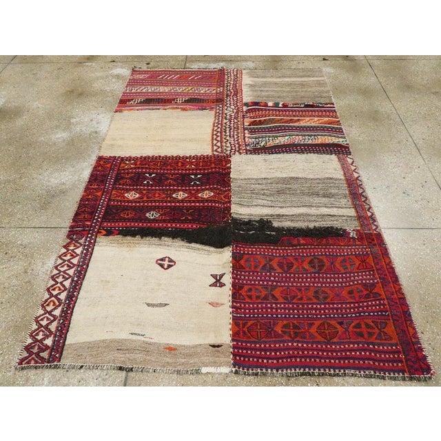 Mid 20th Century Galerie Shabab Collection Mid-20th Century Persian Flatweave Kilim Rug For Sale - Image 5 of 10