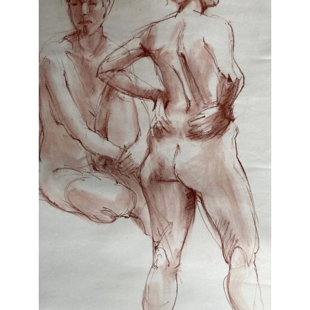 New Orleans/Washington State artist Lue Isaac shows off her remarkable draftsmanship with this classical nude figure...