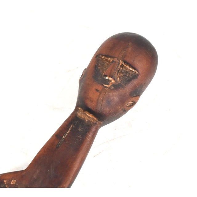 African Early 20th Century Zaramo Mwana Hiti Wood Comb Tanzania For Sale - Image 3 of 7