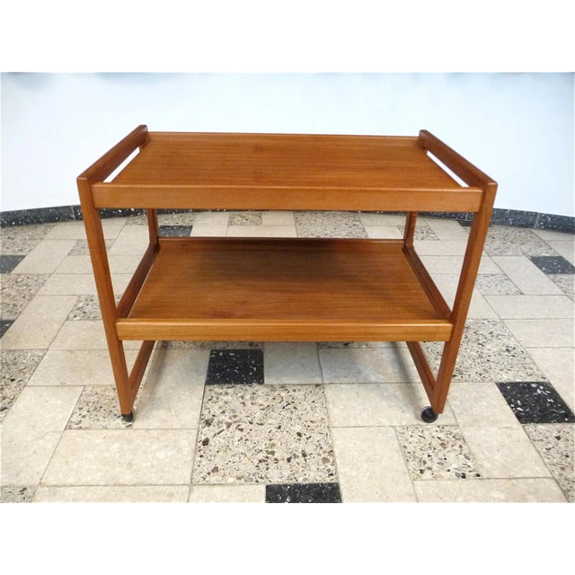 Danish Teak Tea Trolley, 1960s For Sale - Image 11 of 11