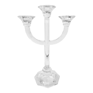 Villeroy and Bach Crystal 3 Arm Candleabra Glass Candle Holder