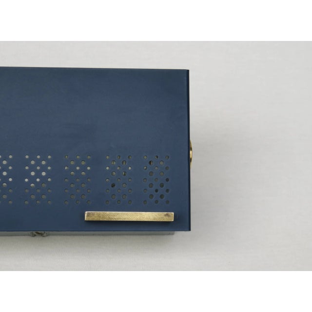 Blue Cubist Wall Lights, 1960s, Set of 2 For Sale - Image 8 of 17