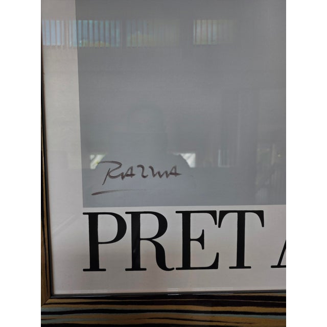 A true icon of 20th-century fashion advertising, "Prêt-à-Porter Féminin" (1981) by the legendary French artist Razzia is a...