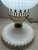 Mid 20th Century Vintage Hobnail Milk Glass 11" T Lamp Hurricane Electric Parlor Table Boudoir For Sale - Image 5 of 12