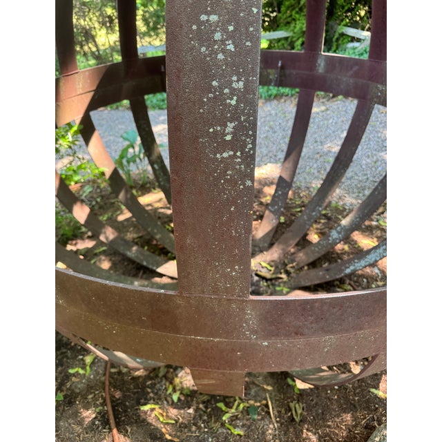 Enormous Garden Sculpture of Orb For Sale - Image 4 of 8