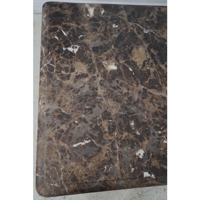 Minton Spidell Rams Head Marble Top Center Table For Sale - Image 10 of 12