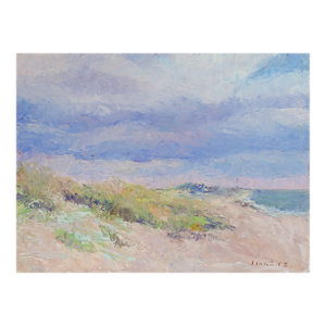 Late 20th Century Impressionist Plein Air Coastal Dunes Painting