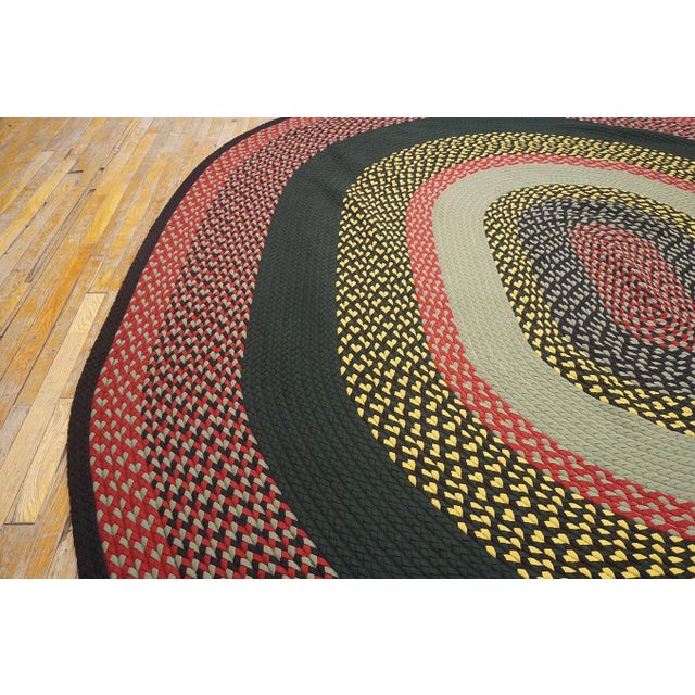 Textile 1980s American Braided Rug For Sale - Image 7 of 9