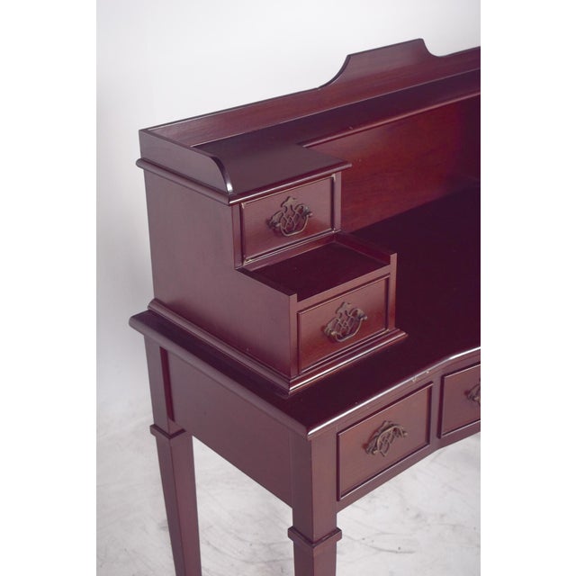 Vintage English Colonial-Style Desk, 1920s For Sale - Image 13 of 15