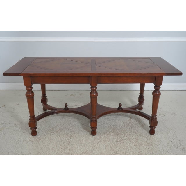 Age: Approx: 20 Years Old Details: Factory Distressed Cherry w. Burl Elm Inlaid Top Quality Construction Can Be Used As...