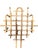 Farmhouse Vintage Bamboo and Rattan Coat, Hat Rack For Sale - Image 3 of 3
