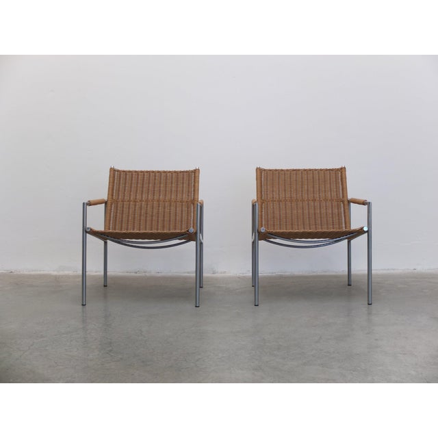 Wood SZ01 Lounge Chairs by Martin Visser for ‘t Spectrum, 1960, Set of 2 For Sale - Image 7 of 18