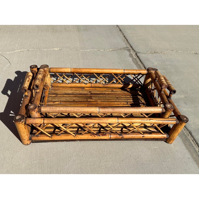 Pair of Bamboo Nesting Trays For Sale - Image 4 of 7