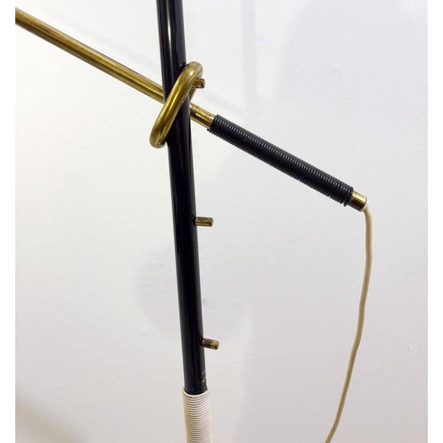 Metal N°2097 Floor Lamp Pelican attributed to J.T. Kalmar, Vienna, 1950s For Sale - Image 7 of 8