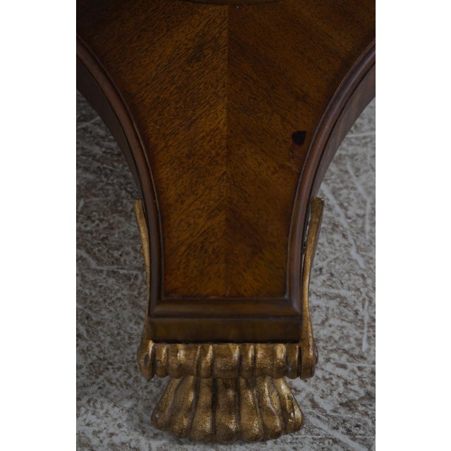 Stone Lillian August 50” Round Empire Marble Top Dining Center Table For Sale - Image 7 of 12