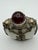 Opaline Glass Snuff Bottle Embellished With Silver Tone Dragons and Lions For Sale - Image 13 of 17