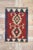 Red Vintage Persian Shiraz Kilim Rug - 01'11 X 02'11 For Sale - Image 8 of 9