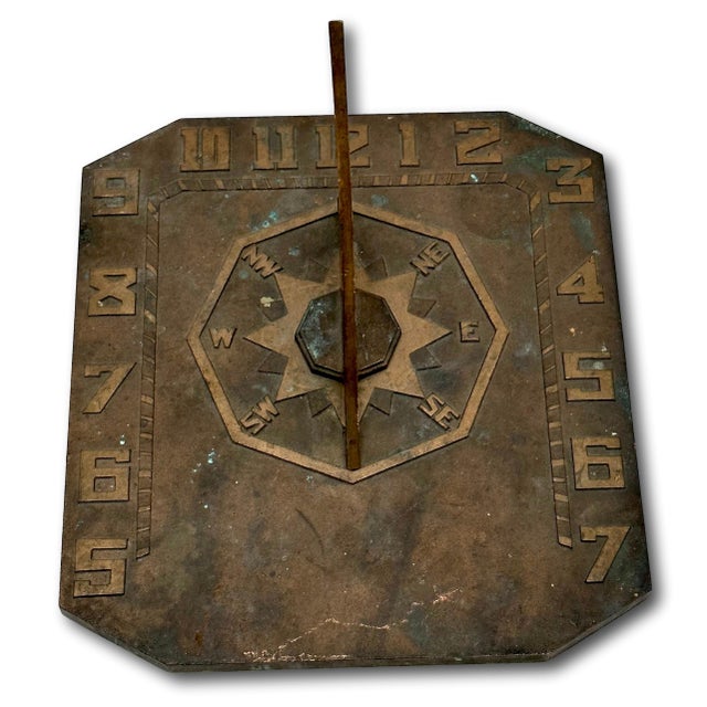 This really is a Great Looking and Quite Unusual Antique Garden Sundial. American in Origin - Circa Early 20th Century. It...