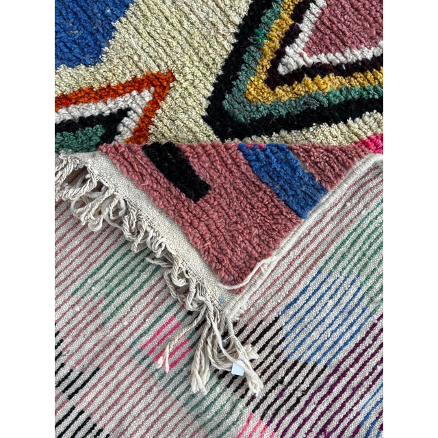 Abstract Geometric Handwoven Wool, 1990s For Sale - Image 9 of 12