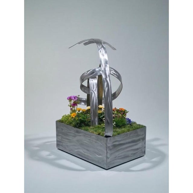 Contemporary No Ones Garden Statue in Mild Steel and Clay by Metalmorphosis Studio For Sale - Image 3 of 7