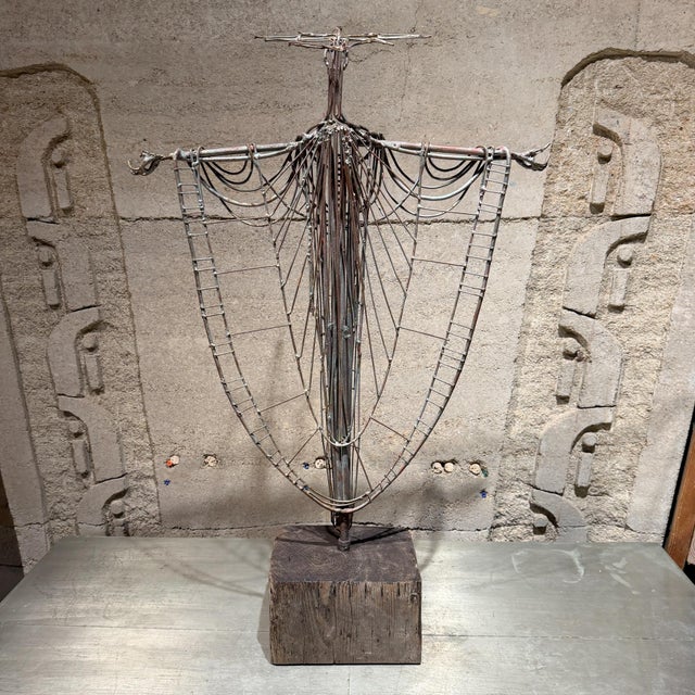 Brutalist Sculpture Figure Religious Theme After Adam Stempka For Sale - Image 15 of 17