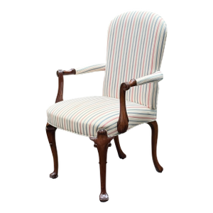 Vintage Southwood Queen Anne a Upholstered Armchair