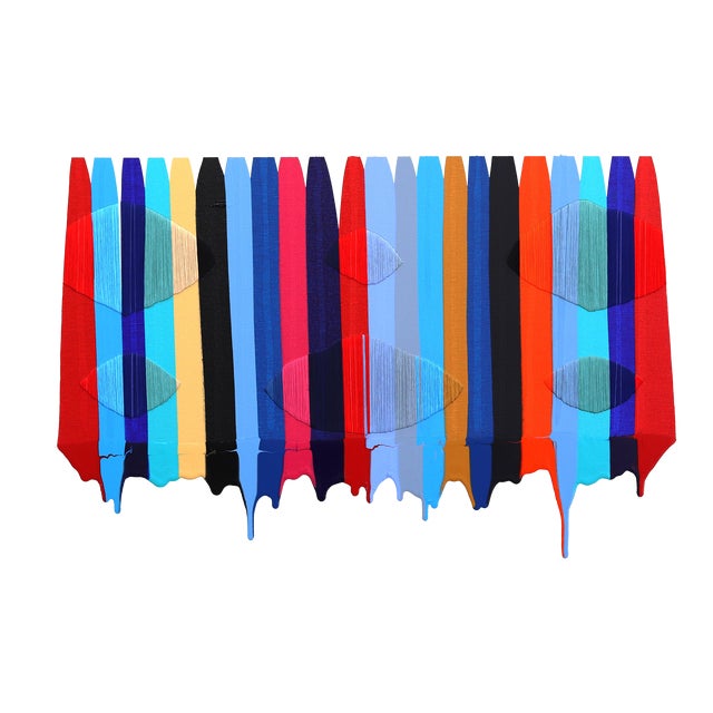 Fils I Colors DCXXVII - Colorful Mixed Media Abstract Vibrant Original Artwork by Raul De La Torre For Sale